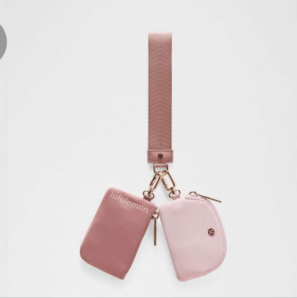 lululemon athletica Handbags - Spiced Chai / Pink Haze Dual Pouch Wristlet